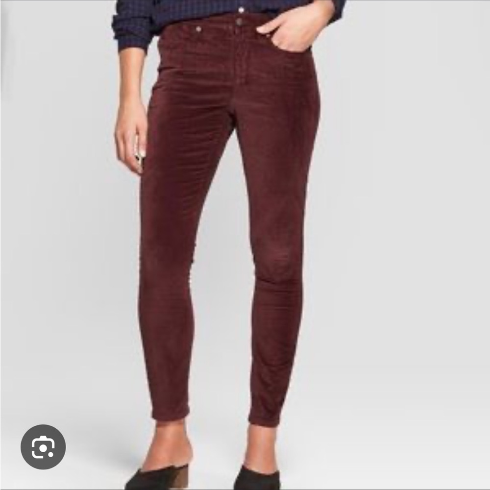 Maroon Universal Thread corduroy pants